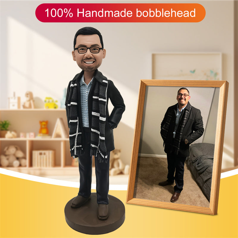 Custom Bobble Head Figurine 1 Personalized gift for dad Father&