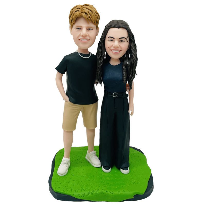 Custom Action Figures 2 Person Clay Dolls Couple Gifts For Anniversary