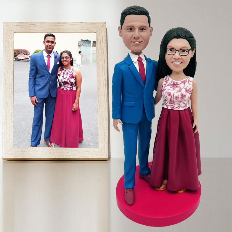 Sculpture Polymer Clay Couple Personalized Anniversary Gifts For Wife