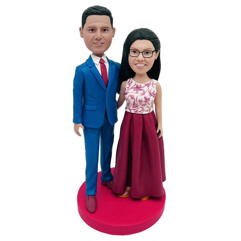 Sculpture Polymer Clay Couple Personalized Anniversary Gifts For Wife