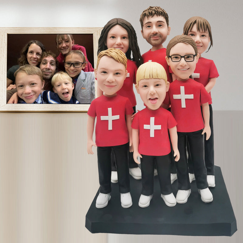 Clay Dolls A Family Of 6 Personalized Mother&