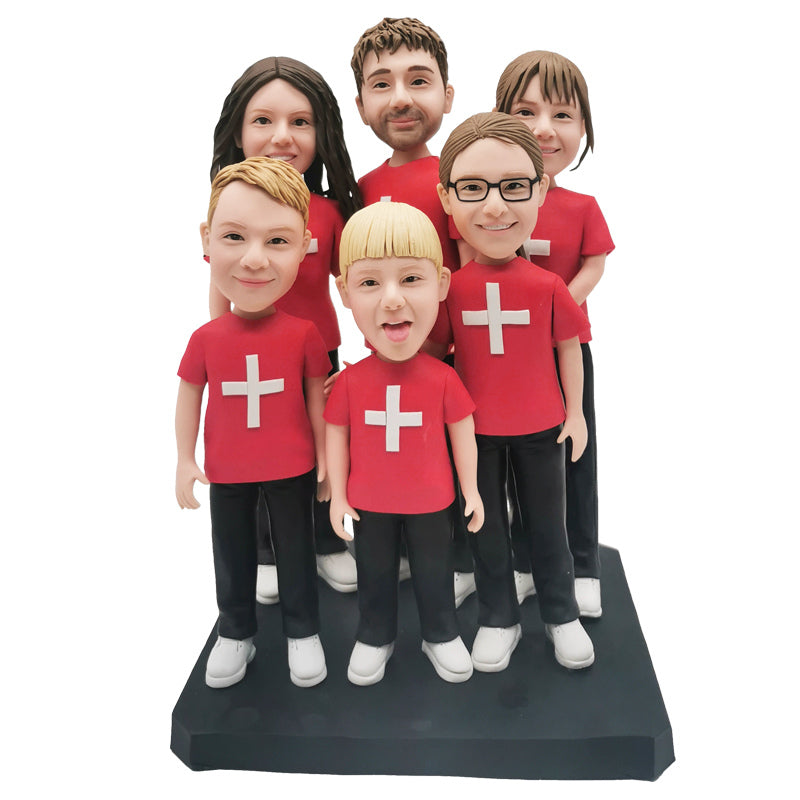 Clay Dolls A Family Of 6 Personalized Mother&