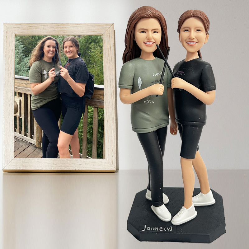 Clay Figurine 2 Person Personalized Birthday Gifts For Best Friend