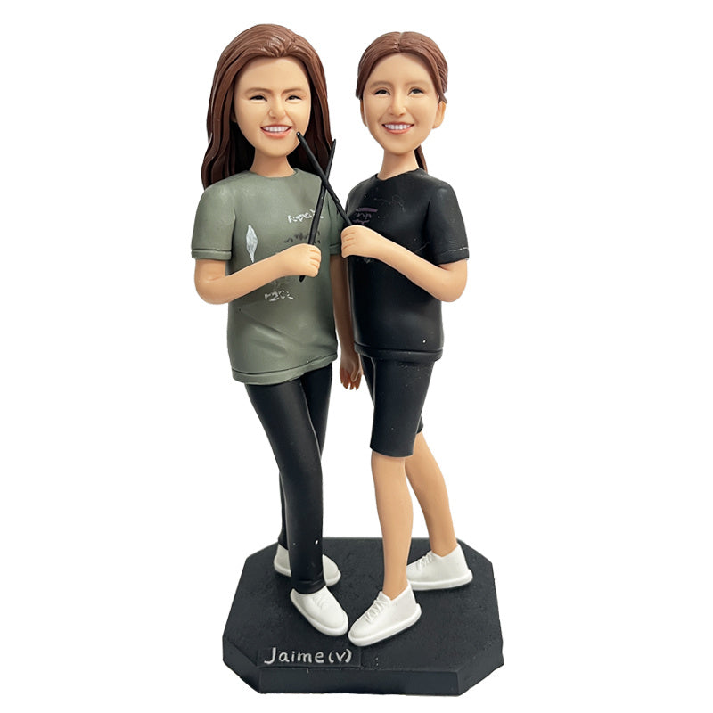 Clay Figurine 2 Person Personalized Birthday Gifts For Best Friend