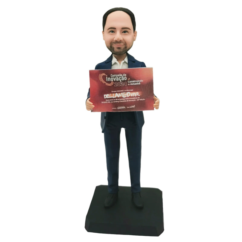 Bobble Heads Custom 1 Person Polym Clay Bobblehead Good Dad Gifts