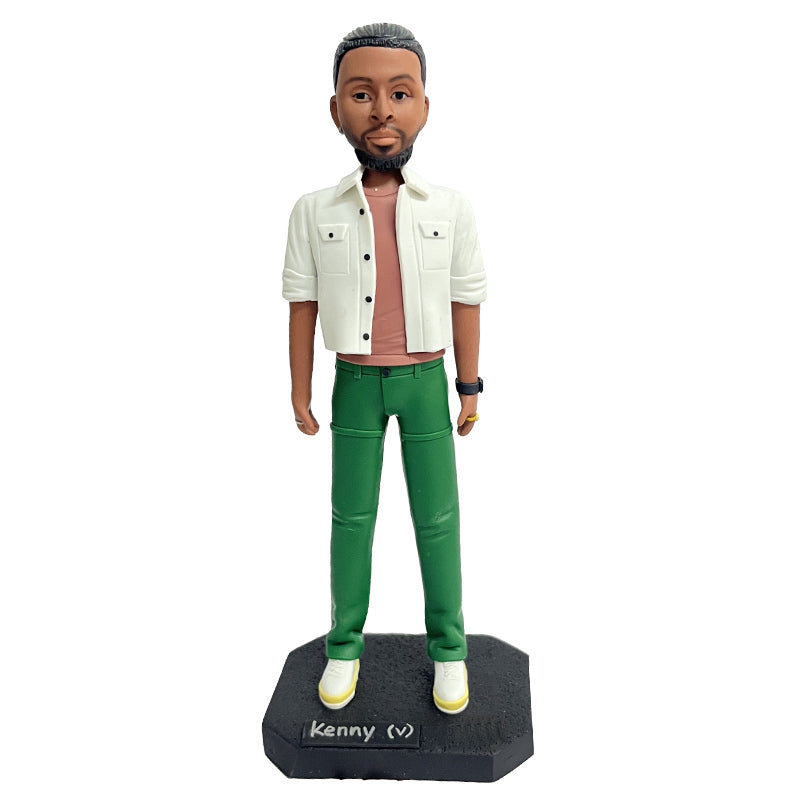 Bobblehead Figures Custom 1 Person Man Clay Fathers Day Gift For Dad