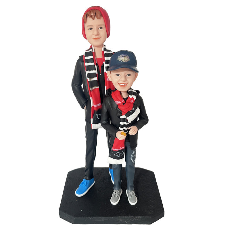 Custom bobble heads 2 Child Personalized Bobblehead Christmas Gift