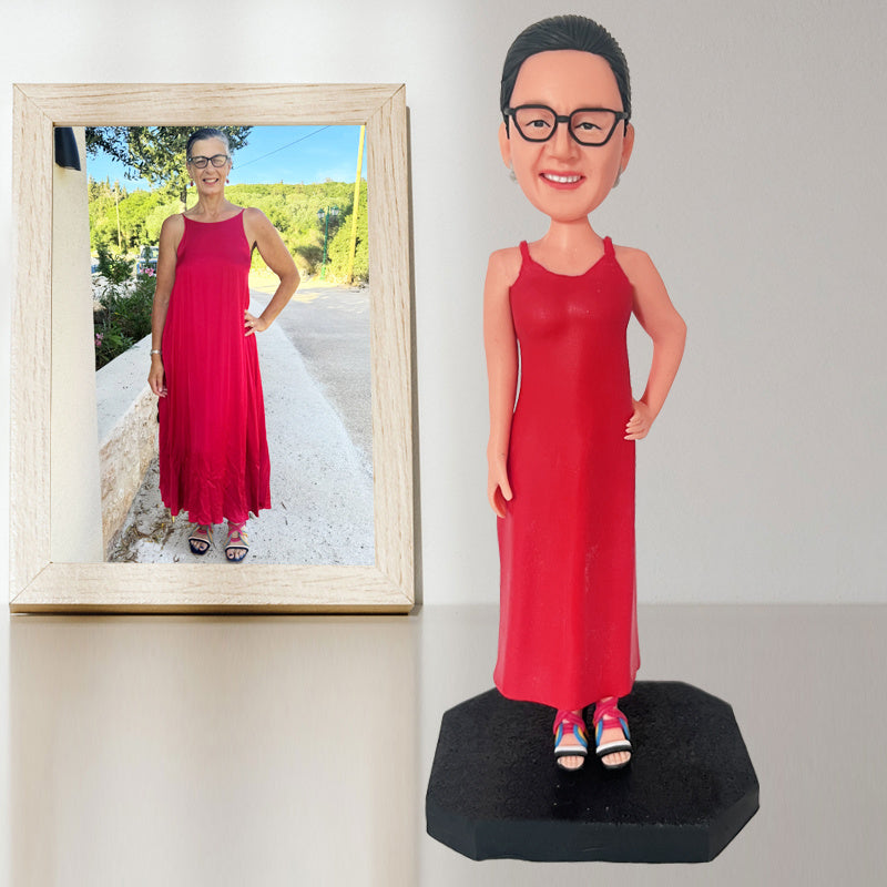 Bobble Head Gift 1 Person Clay Doll Unique Mother&