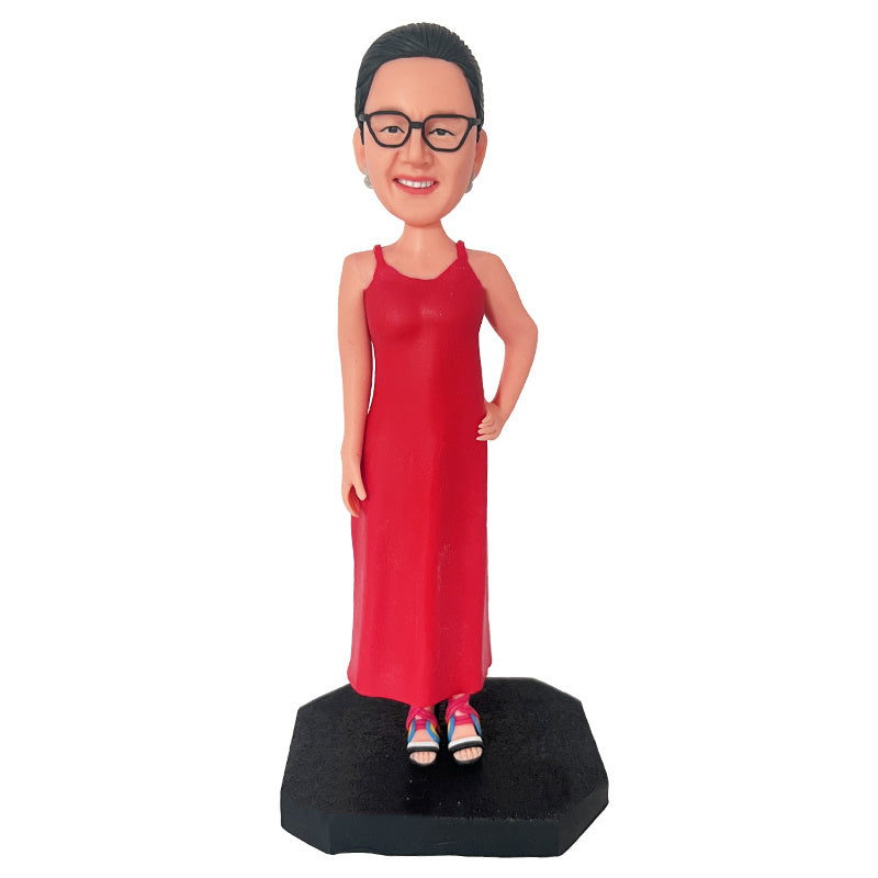 Bobble Head Gift 1 Person Clay Doll Unique Mother&