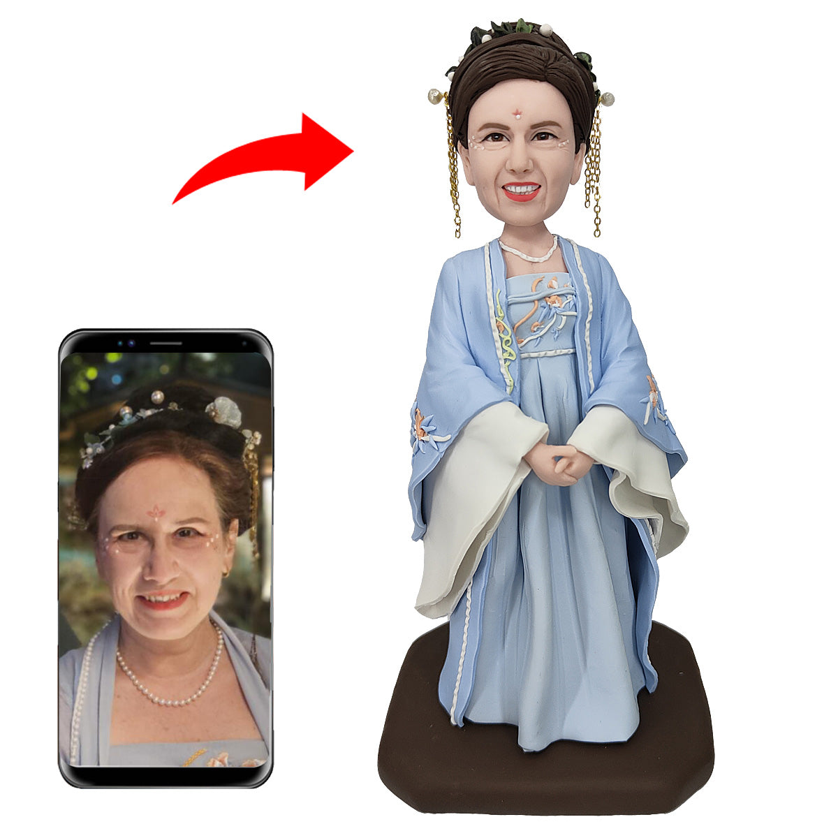clay bobble head