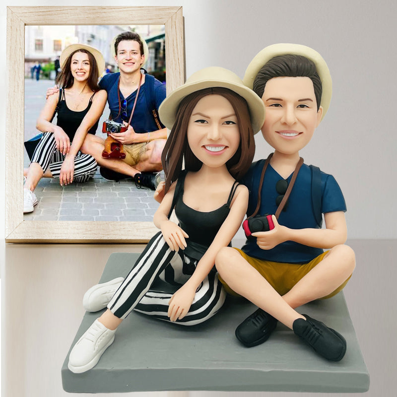 Valentine Clay Doll Loving Couple Figurine Diy Valentine&