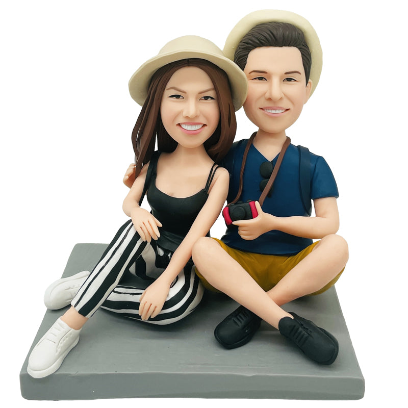 Valentine Clay Doll Loving Couple Figurine Diy Valentine&