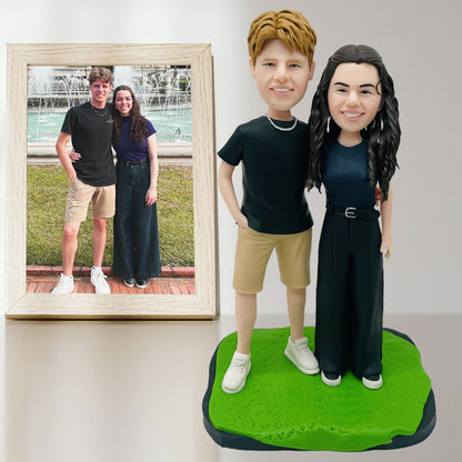 Custom Action Figures 2 Person Clay Dolls Couple Gifts For Anniversary