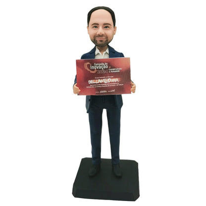 Bobble Heads Custom 1 Person Polym Clay Bobblehead Good Dad Gifts