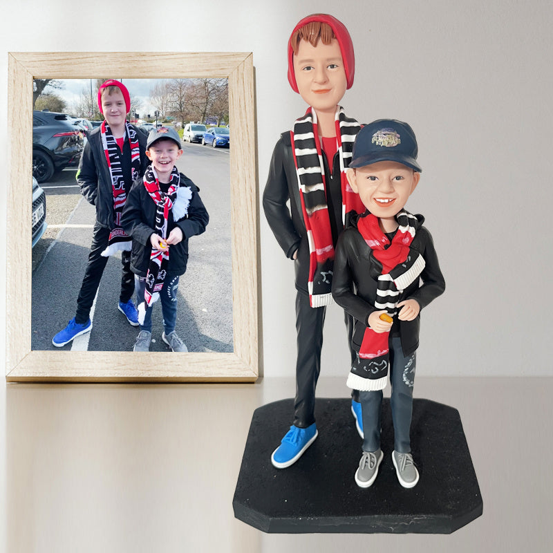 Custom bobble heads 2 Child Personalized Bobblehead Christmas Gift