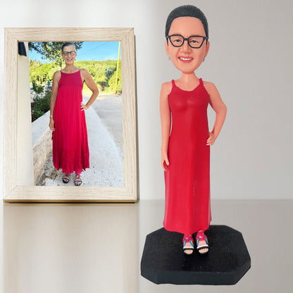 Bobble Head Gift 1 Person Clay Doll Unique Mother&