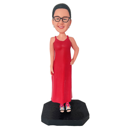 Bobble Head Gift 1 Person Clay Doll Unique Mother&