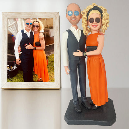 Figurines 2 Person Personalized Photo Frame For Parents Anniversary