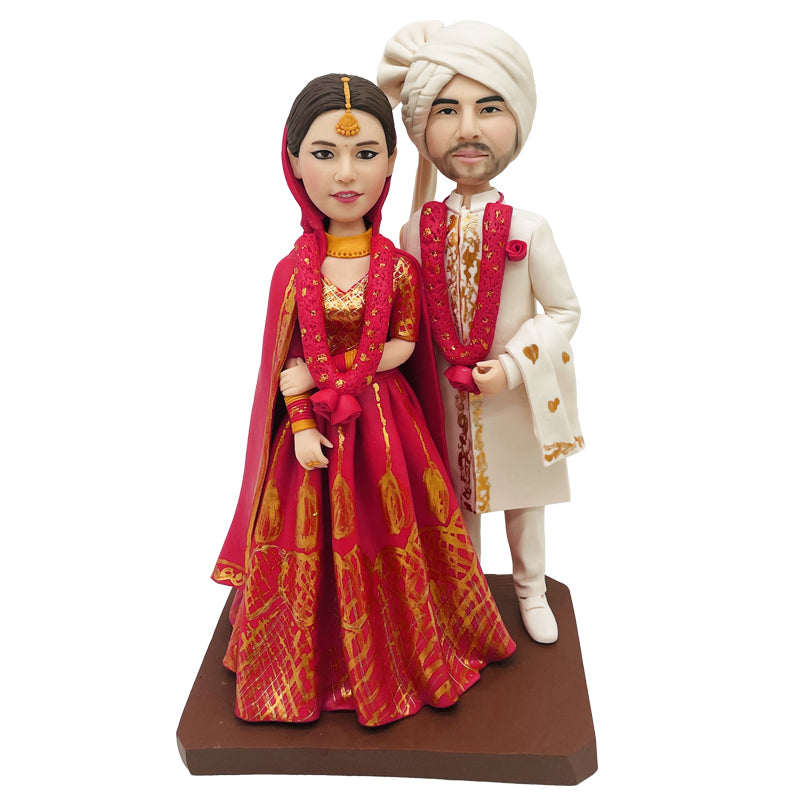 Polymer Clay Figurines Get Married Gift Handmade Wedding Anniversary